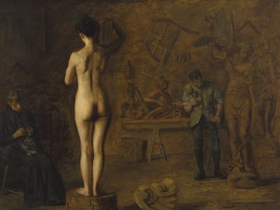 William Rush Carving His Allegorical Figure of the Schuylkill River by Thomas Eakins